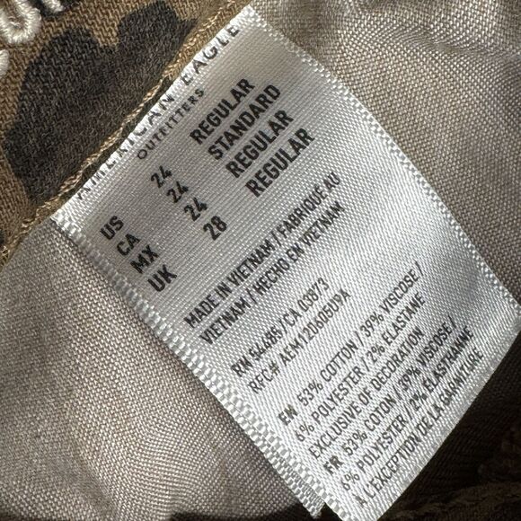 American‎ Eagle Leopard Jegging Next Level Stretch Curvy Super Hi-Rise Womens 24 - Picture 6 of 7